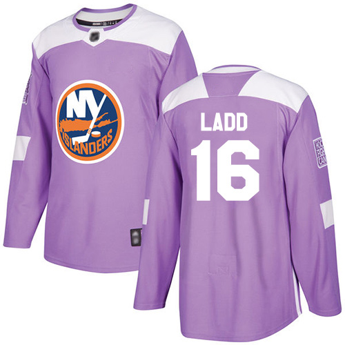 Adidas Youth Andrew Ladd Authentic Purple Jersey: NHL #16 New York Islanders Fights Cancer Practice