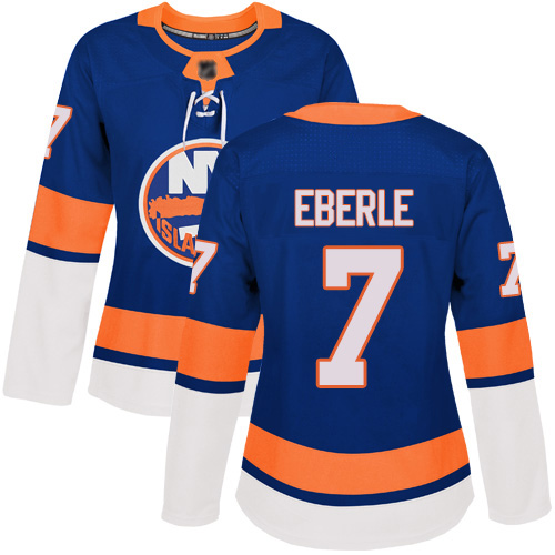 Adidas Women's Jordan Eberle Authentic Royal Blue Home Jersey: NHL #7 New York Islanders