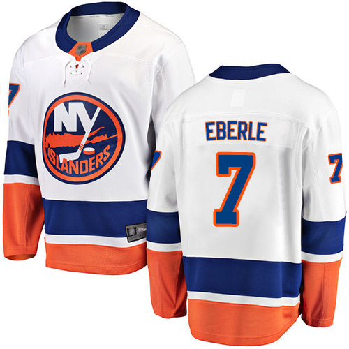 Fanatics Branded Men's Jordan Eberle Breakaway White Away Jersey: NHL #7 New York Islanders