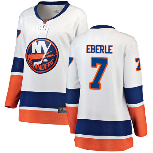 Fanatics Branded Women's Jordan Eberle Breakaway White Away Jersey: NHL #7 New York Islanders