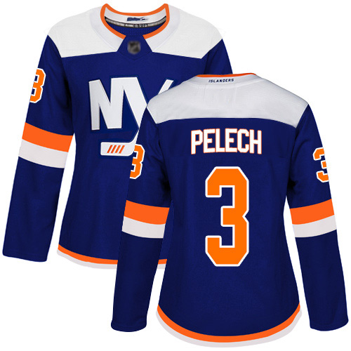 Women's Adam Pelech Authentic Blue Alternate Jersey: Hockey #3 New York Islanders