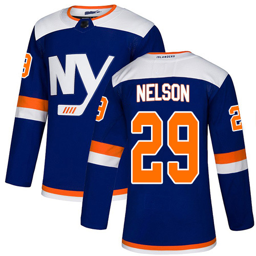 Adidas Men's Brock Nelson Authentic Blue Alternate Jersey: NHL #29 New York Islanders