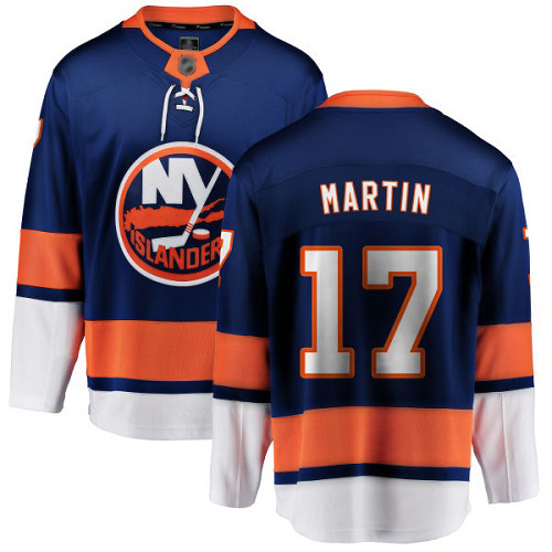 Fanatics Branded Youth Matt Martin Breakaway Royal Blue Home Jersey: NHL #17 New York Islanders