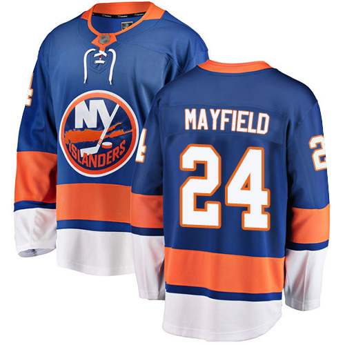 Fanatics Branded Youth Scott Mayfield Breakaway Royal Blue Home Jersey: NHL #24 New York Islanders