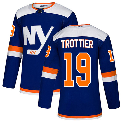 Men's Bryan Trottier Authentic Blue Alternate Jersey: Hockey #19 New York Islanders