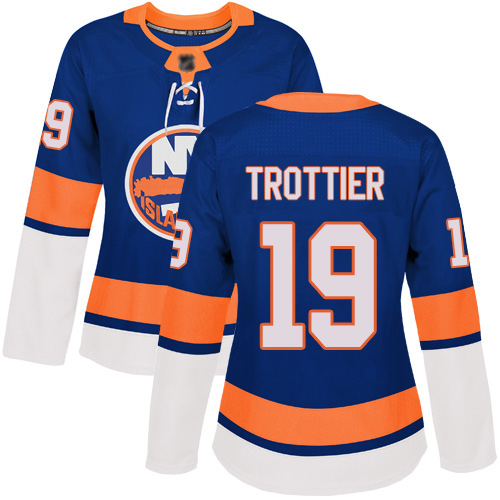Women's Bryan Trottier Authentic Royal Blue Home Jersey: Hockey #19 New York Islanders