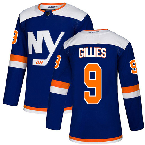 Adidas Youth Clark Gillies Authentic Blue Alternate Jersey: NHL #9 New York Islanders
