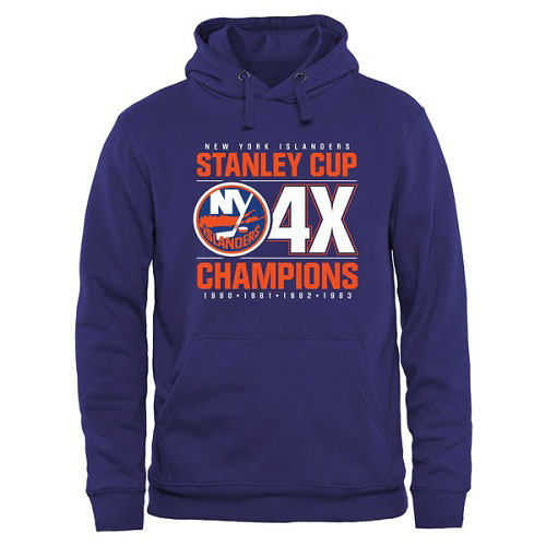 NHL Men's New York Islanders Rinkside Victor Pullover Hoodie - Royal