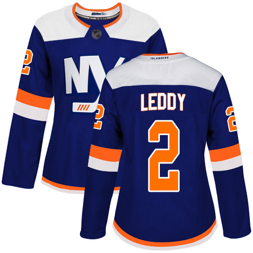 Adidas Women's Nick Leddy Premier Blue Alternate Jersey: NHL #2 New York Islanders