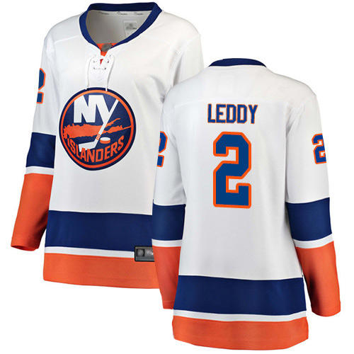 Fanatics Branded Women's Nick Leddy Breakaway White Away Jersey: NHL #2 New York Islanders
