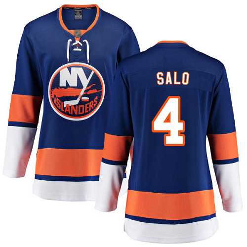Fanatics Branded Women's Robin Salo Breakaway Royal Blue Home Jersey: NHL #4 New York Islanders