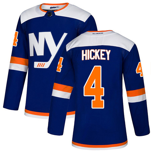 Adidas Youth Thomas Hickey Premier Blue Alternate Jersey: NHL #4 New York Islanders