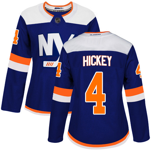 Adidas Women's Thomas Hickey Authentic Blue Alternate Jersey: NHL #4 New York Islanders