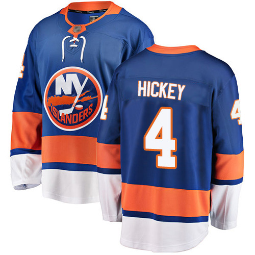 Fanatics Branded Youth Thomas Hickey Breakaway Royal Blue Home Jersey: NHL #4 New York Islanders