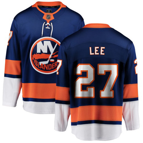 Fanatics Branded Youth Anders Lee Breakaway Royal Blue Home Jersey: Hockey #27 New York Islanders