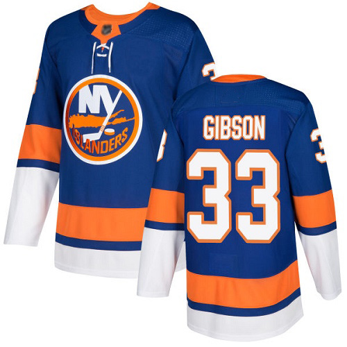 Youth Christopher Gibson Premier Royal Blue Home Jersey: Hockey #33 New York Islanders