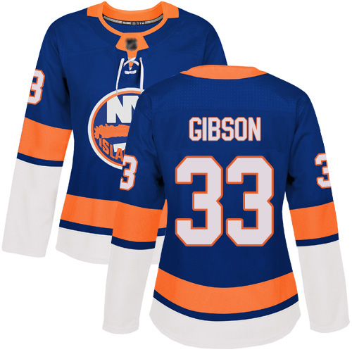 Women's Christopher Gibson Premier Royal Blue Home Jersey: Hockey #33 New York Islanders
