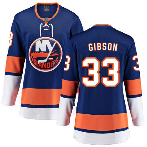 Fanatics Branded Women's Christopher Gibson Breakaway Royal Blue Home Jersey: Hockey #33 New York Islanders