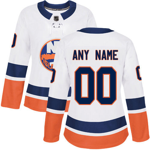 Reebok Women's Premier White Away Jersey: NHL New York Islanders Customized