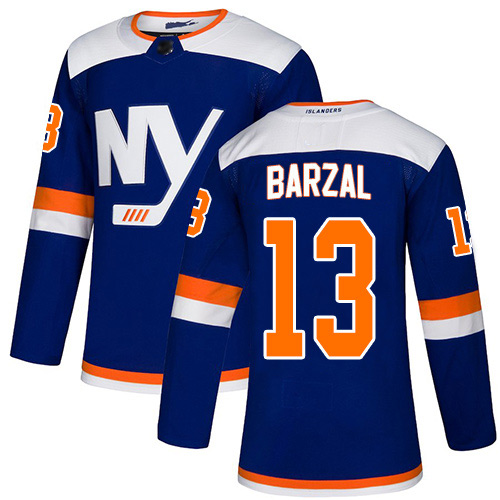 Adidas Youth Mathew Barzal Premier Blue Alternate Jersey: NHL #13 New York Islanders