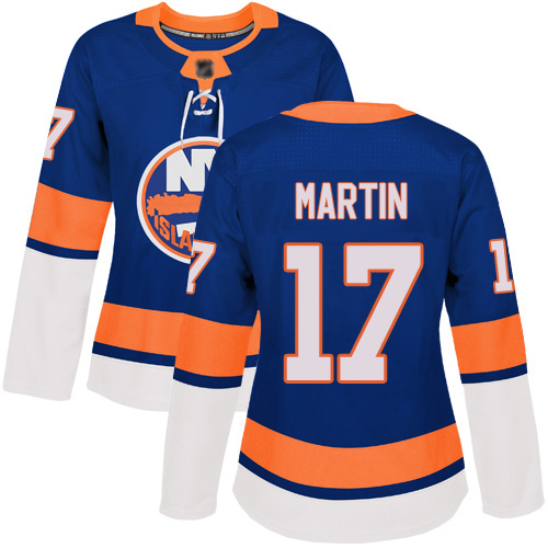 Adidas Women's Matt Martin Premier Royal Blue Home Jersey: NHL #17 New York Islanders