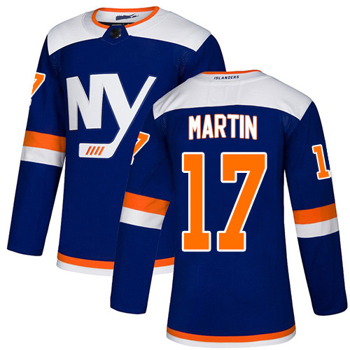 Adidas Men's Matt Martin Premier Blue Alternate Jersey: NHL #17 New York Islanders