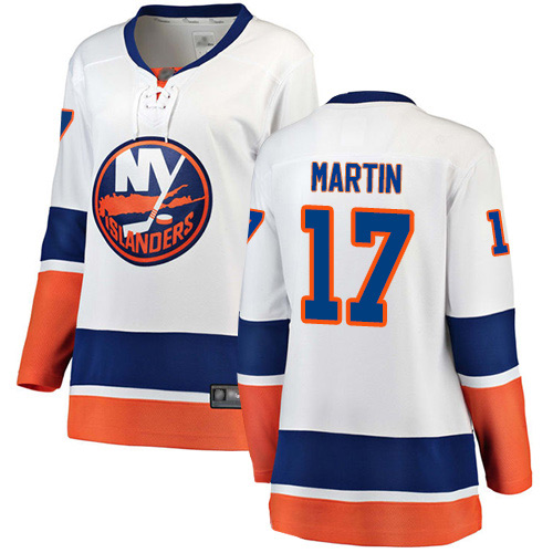 Fanatics Branded Women's Matt Martin Breakaway White Away Jersey: NHL #17 New York Islanders