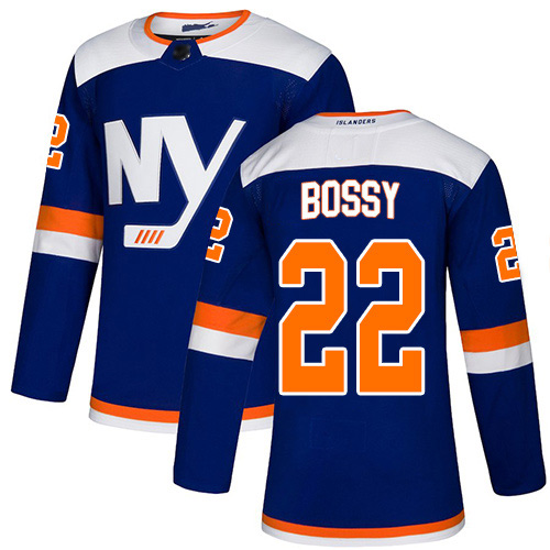 Adidas Men's Mike Bossy Authentic Blue Alternate Jersey: NHL #22 New York Islanders