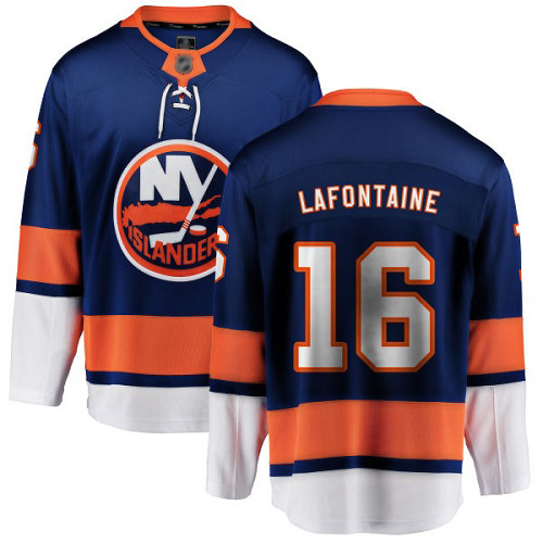 Fanatics Branded Men's Pat LaFontaine Breakaway Royal Blue Home Jersey: Hockey #16 New York Islanders