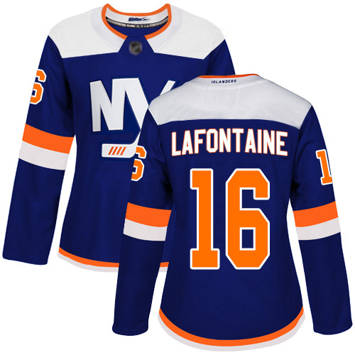Women's Pat LaFontaine Premier Blue Alternate Jersey: Hockey #16 New York Islanders