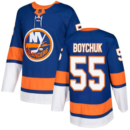 Adidas Men's Johnny Boychuk Premier Royal Blue Home Jersey: NHL #55 New York Islanders