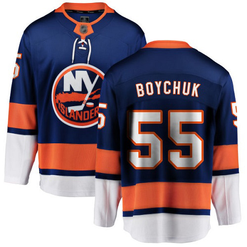 Fanatics Branded Men's Johnny Boychuk Breakaway Royal Blue Home Jersey: NHL #55 New York Islanders