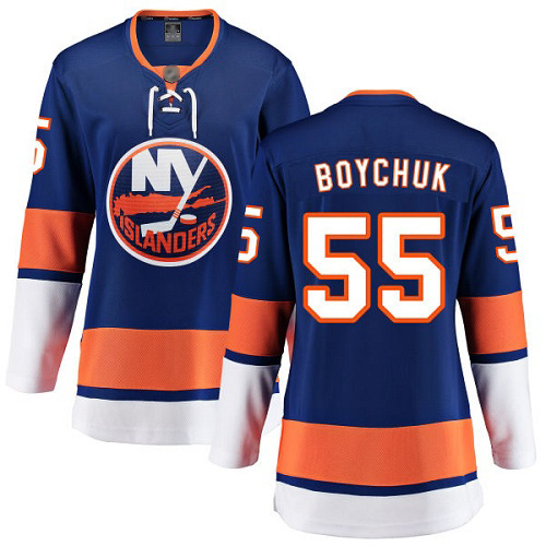 Fanatics Branded Women's Johnny Boychuk Breakaway Royal Blue Home Jersey: NHL #55 New York Islanders