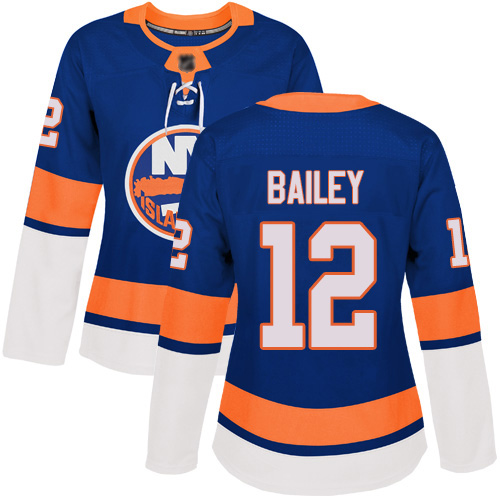 Women's Josh Bailey Authentic Royal Blue Home Jersey: Hockey #12 New York Islanders