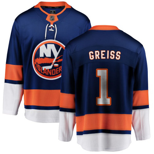 Fanatics Branded Men's Thomas Greiss Breakaway Royal Blue Home Jersey: NHL #1 New York Islanders